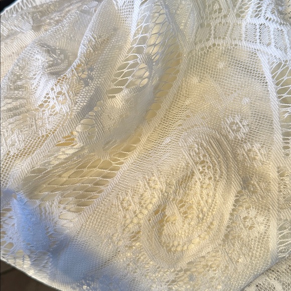 Elegant Cream Lace High Waist Maxi Skirt New Boutique - Picture 5 of 5